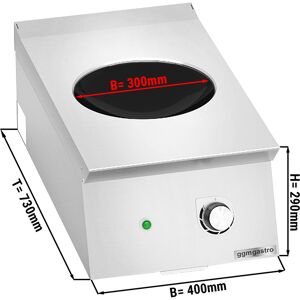 GGM GASTRO - Wok à induction - 3,5 kW - 1 zone de cuisson - Ø 300 mm