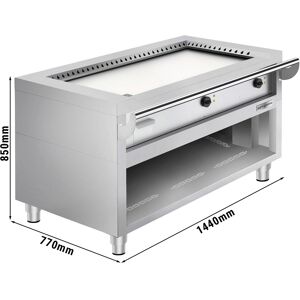 GGM GASTRO - Grill Teppanyaki à gaz - 8,5 kW - Plaque de cuisson Lisse