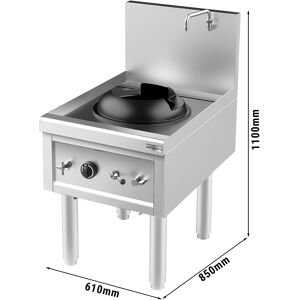 GGM GASTRO - Cuisinière wok à gaz - 27,5 kW - 1 zone de cuisson