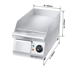 GGM GASTRO - Plaque à frire électrique - 1,6 kW - Lisse