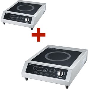 GGM GASTRO - Plaque de cuisson à induction simple 3,5 kW - Lot de 2 pièces