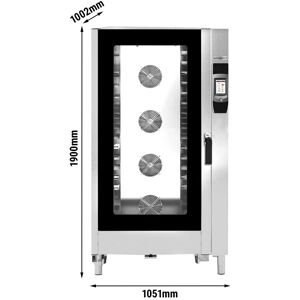 GGM GASTRO - Four combiné de boulangerie - Touch - 16x EN 60x40 - avec Système de lavage