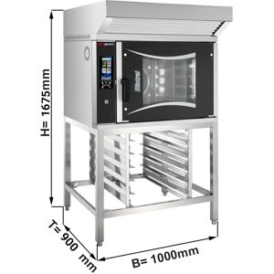 GGM GASTRO - Four combiné de boulangerie - Touch - 6x EN 60x40 - Hotte incluse