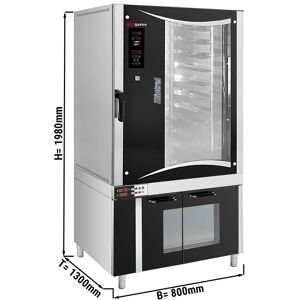 GGM GASTRO - Four combiné de boulangerie - Digital - 10x EN 80x40 - incl. Armoire de fermentation