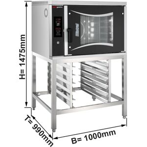 GGM GASTRO - Four de boulangerie à gaz à air chaud - Digital - 6x EN 60x40 - support inclus