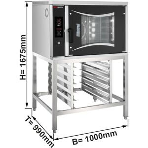 GGM GASTRO - Four de boulangerie à gaz à air chaud - Digital - 6x EN 60x40 - support inclus