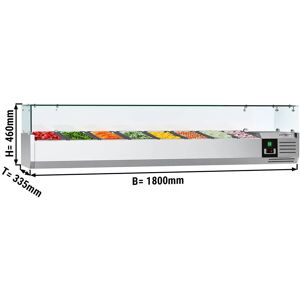 GGM GASTRO - Vitrine réfrigérée PREMIUM - 1800x335mm - 8x GN 1/4