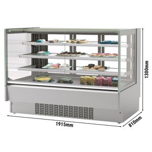 GGM GASTRO - Vitrine à pâtisserie - 1920mm - avec éclairage LED & 2 étagères