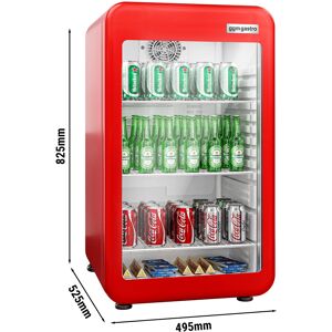 GGM GASTRO - Réfrigérateur minibar - 500mm - 120 litres - 1 porte vitrée & Éclairage LED