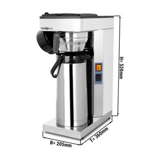 GGM GASTRO - Machine à café filtre - 2,2 litres - 2,2kW - avec thermocinétique - thermos à pompe inclus