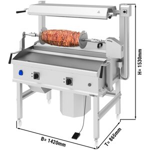 GGM GASTRO - Machine à kebab Cag - 14kW - Horizontal - Sur pied