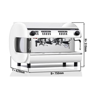 GGM GASTRO - Machine à café filtre - 2 groupes - Blanc