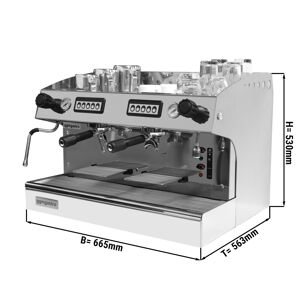 GGM GASTRO - Machine à café filtre - 2 groupes - Système de préinfusion inclus