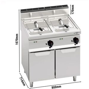 GGM GASTRO - Friteuse électrique double - 10+10 litres - 12 kW