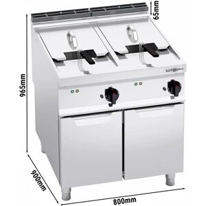 GGM GASTRO - Friteuse électrique double - 22+22 litres - 44 kW