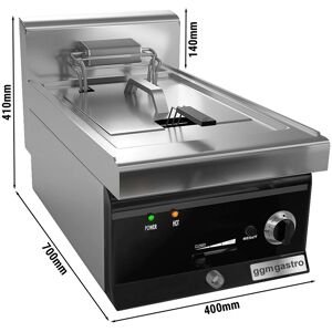 GGM GASTRO - Friteuse électrique - 10 litres - 9 kW Noir