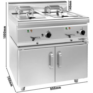 GGM GASTRO - Friteuse électrique double - 11,5+11,5 litres - 18 kW - incl. souba