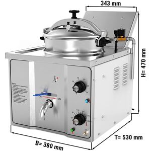 GGM GASTRO - Friteuse électrique haute pression - 15 litres - 3 kW - Manuelle