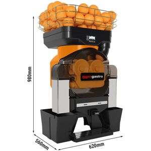 GGM GASTRO - Presse-orange électrique - Orange - Bouton Push & Jus - Alimentation automatique en fruits - Mode de nettoyage inclus