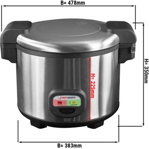 GGM GASTRO - Cuiseur à riz 5,4 litres Cuiseur asiatique Cuiseur vapeur