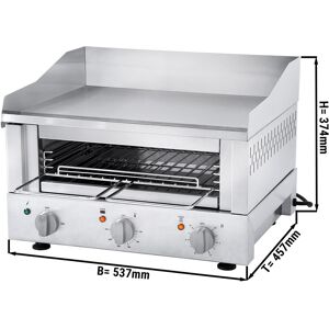 GGM GASTRO - ROBAND Grille-pain Griddle 500 - 3,3 kW - Grill & Salamandre