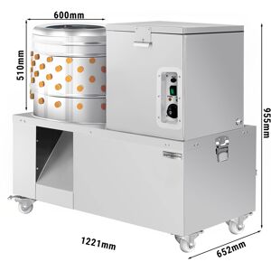 GGM GASTRO - Plumeuse et bouilloire 2 en 1 pour volailles - tambour Ø 60 cm