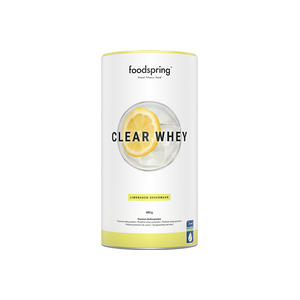 foodspring Clear Whey   480 g   Limonade   Whey à Base d'Isolat de Protéine   Boisson de Sport   Sans Sucres