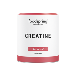 foodspring Gélules de créatine   Idéal pour les Athlètes   100% Végétal   Compléments Vegan   120 Gélules