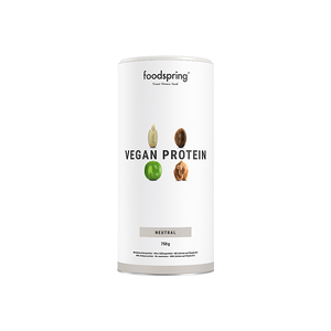 foodspring Protéine végétale   750 g   Goût Neutre   Shake de Protéines en Poudre   Avec Vitamines et Minéraux   100% Végétal