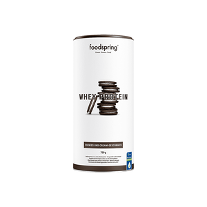 foodspring Protéine Whey   750 g   Cookies & Cream   Whey à Base d'Isolat de Protéine   Shake Protéiné