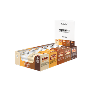 foodspring Protein Bar Extra Choco   12 x 45 g   Mix   Barre Protéinée   Riche en Protéines