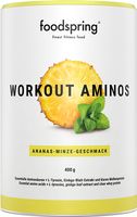 foodspring Workout Aminos   400 g   Pastèque   Acides Aminés   Sans Caféine   AAE, BCAA et Clear Whey Protein