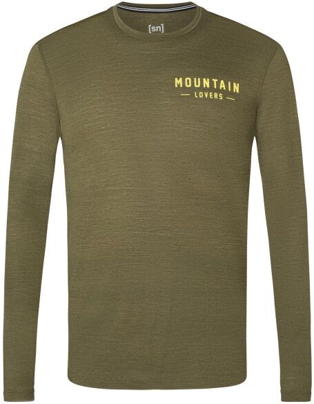 super.natural - Skiing Gear L/S - Haut à manches longues taille S, vert olive