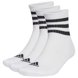 adidas - 3S Cushioned Sportswear Mid 3-Pack - Chaussettes multifonctions taille XL, blanc - Publicité