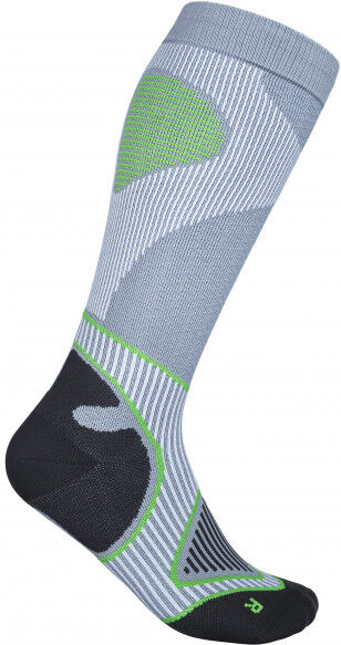 Bauerfeind Sports - Outdoor Performance Compression Socks - Chaussettes de compression taille 41-43 - M: 36-41 cm, gris