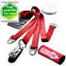 Slackline-Tools - Clip'n Slack Set 10 m - Slackline taille 10 m, rouge/blanc