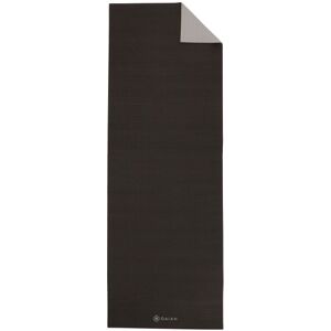 GAIAM - 6 mm Premium 2-Color Yoga Mat - Tapis de yoga taille 61 cm x 173 cm x 0,6 cm, noir - Publicité