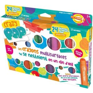 Best of TV Boite de 24 crayons peinture couleur vive Crazy Pop - Publicité Best of TV Boite de 24 crayons peinture couleur vive Crazy Pop - Publicité
