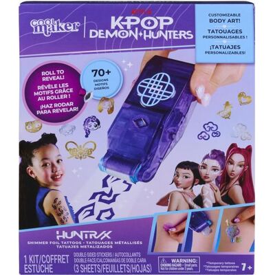 Spin Master Coffret tatouages métalisés Cool Maker Shimmer Me - Kpop Demon Hunters - Publicité Spin Master Coffret tatouages métalisés Cool Maker Shimmer Me - Kpop Demon Hunters - Publicité