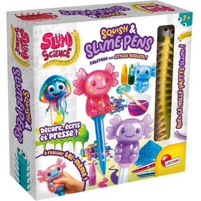 Lisciani Giochi Squish and slime Pens - Fabrique tes stylos Axolotl - Slumi science - Publicité Lisciani Giochi Squish and slime Pens - Fabrique tes stylos Axolotl - Slumi science - Publicité