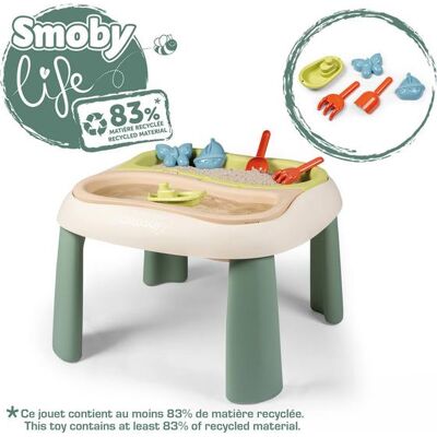 Table de sable et d'eau Smoby 7600840111 - Durable, Plastique recyclé, Résistant UV - Publicité Table de sable et d'eau Smoby 7600840111 - Durable, Plastique recyclé, Résistant UV - Publicité