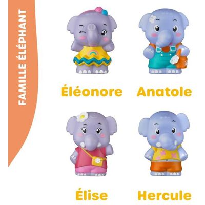 Jouet éducatif Klorofil avec 4 personnages de la famille animale - Publicité Jouet éducatif Klorofil avec 4 personnages de la famille animale - Publicité