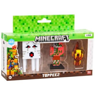 Bandai Pack de 3 figurines Minecraft 6cm - Publicité Bandai Pack de 3 figurines Minecraft 6cm - Publicité