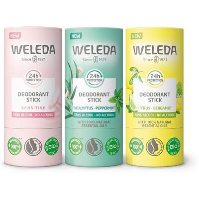Trio déodorants solides - Weleda - Publicité Trio déodorants solides - Weleda - Publicité