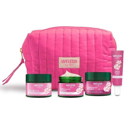 Trousse routine complète Anti-âge Rose Musquée & Thé blanc - Weleda - Publicité Trousse routine complète Anti-âge Rose Musquée & Thé blanc - Weleda - Publicité
