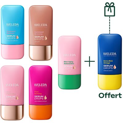 Routine complète Serum Drops - Weleda - Publicité Routine complète Serum Drops - Weleda - Publicité