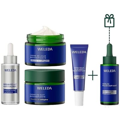 Routine anti-âge complète Gentiane bleue - Sérum redensifiant Offert - Weleda - Publicité Routine anti-âge complète Gentiane bleue - Sérum redensifiant Offert - Weleda - Publicité