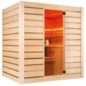 HOLLS Sauna vapeur Eccolo 6 places avec poele et accessoires inclus