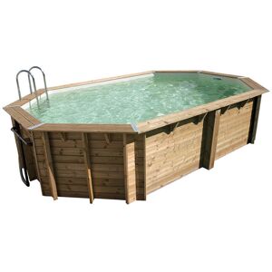 UBBINK Piscine bois OCEA 400 x 610 x 130 liner beige