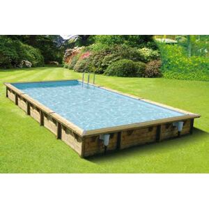 UBBINK Piscine bois LINEA 500 x 800 x 140 liner beige